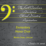 2022 (October) SC ACDA Elementary Choir – Audio Download