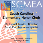 2020 SCMEA Elementary Honor Choir – DVD