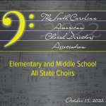 2022 SC ACDA Elementary and Middle School Honor Choirs – CD