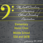 SC ACDA High School SSA and TTB Choirs – BluRay DVD