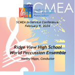 2024 SCMEA Conference – Ridge View High School World Percussion Ensemble – Digital Audio Download