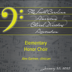 2025 SC ACDA Elementary Honor Choir Digital Audio Download