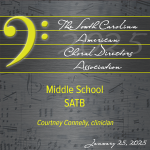 2025 SC ACDA Middle School SSA Digital Video Download